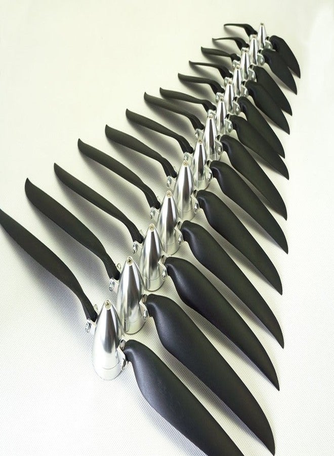 Viloga RC Plane Folding Propeller 10×6 inch w/Spinner Size D33×H30mm, and Motor Shaft Diameter φ3.17 with CNC Aluminum Alloy Spinner (10×6, Shaft Φ3.17) - Image 5
